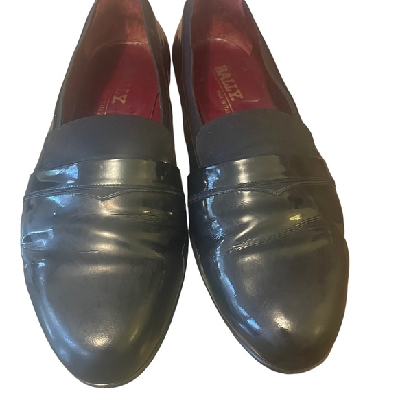 Bally Men's Made In Italy Banner Formal Tuxedo Loafers 12 - Picture 7 of 10